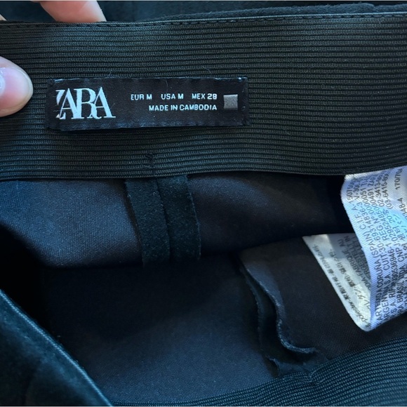 Zara Black Hi Rise Skinny Style Pants Women’s Size Medium - Picture 3 of 5